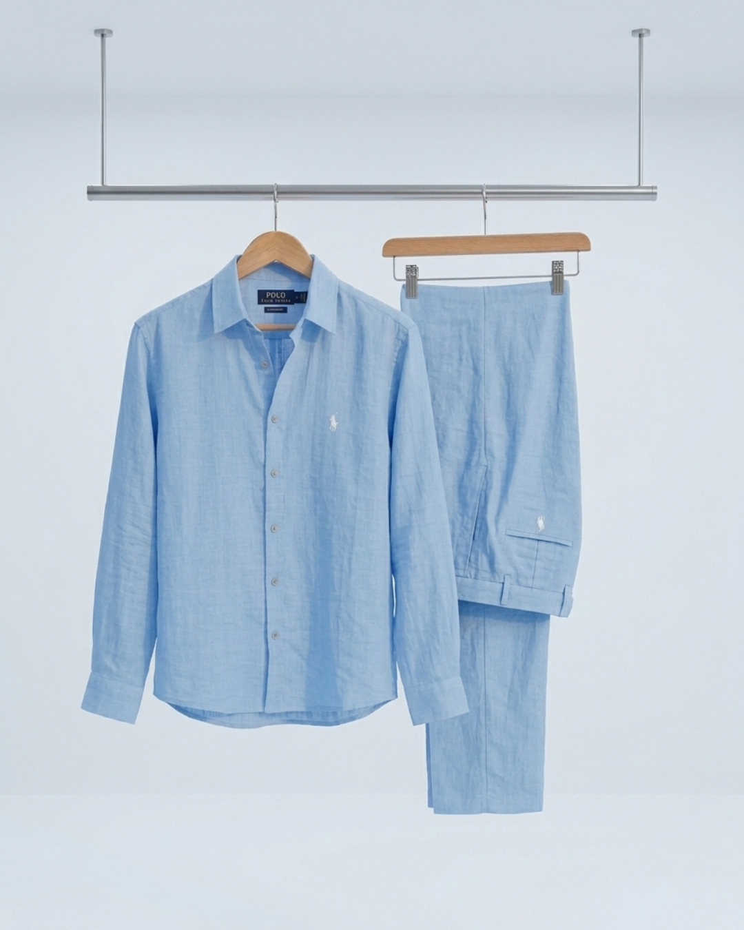 Men’s Signature Linen Shirt and Tailored Pants Set