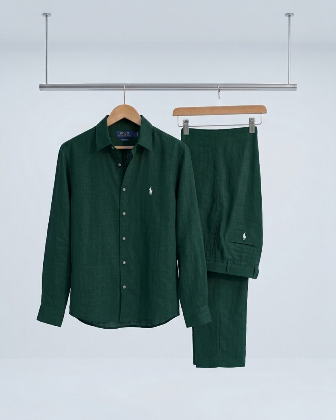Men’s Signature Linen Shirt and Tailored Pants Set