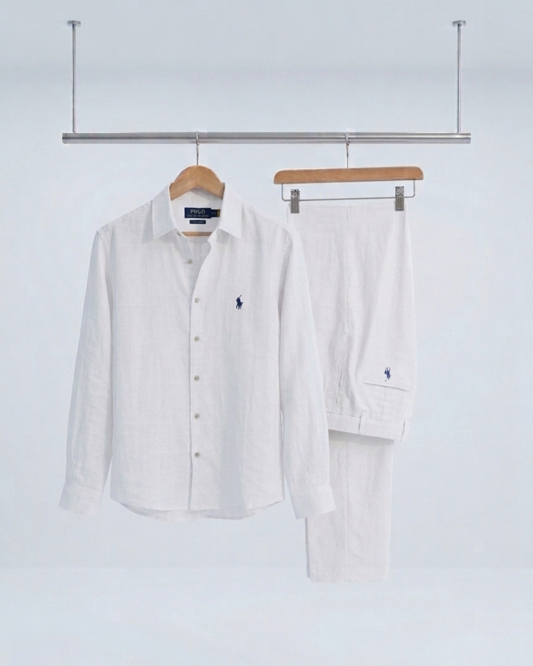 Men’s Signature Linen Shirt and Tailored Pants Set